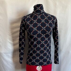 Joe Fresh Navy Geometric Long Sleeve Tee XS103